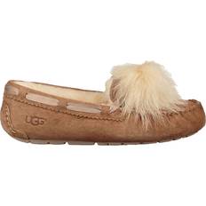 13.5 - Women Moccasins UGG Dakota Pom Pom - Chestnut