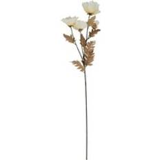 Plastic Vases Large Poppy Stem Plastic H105 cm White Vase