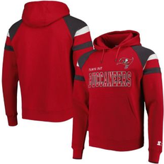 Starter Men's Red Tampa Bay Buccaneers Draft Fleece Raglan Pullover Hoodie