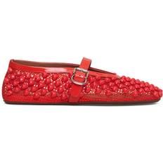 Alaïa Embellished Ballet Flats orange