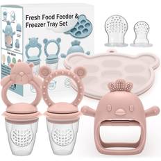 Baby Fruit Food Feeder Freezer Tray Teething Toy Set