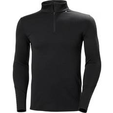 Men - Skiing Base Layer Tops Helly Hansen Men's Lifa Merino Midweight Half-Zip Base Layer - Black