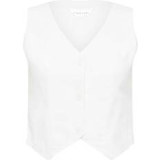 PixieGirl Linen Waistcoat - White