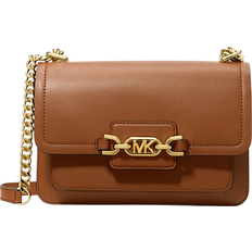 Michael Kors Heather Large Leather Shoulder Bag - Luggage