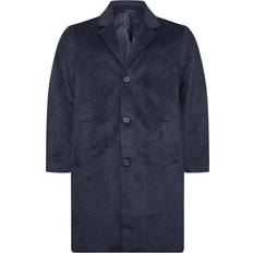 3XL - Men Coats BadRhino Big & Tall Single Breasted Coat - Navy Blue