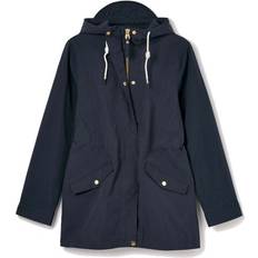 L - Women Rain Jackets & Rain Coats Joules Women's Portwell Waterproof Hooded Raincoat - French Navy