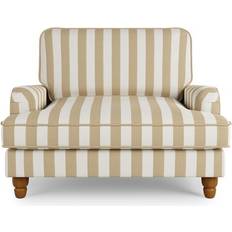 Dunelm Beatrice Woven Stripe Honey Armchair 89cm