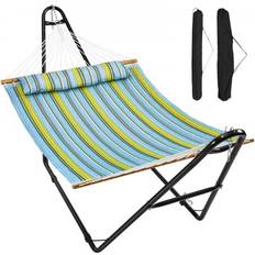 VEVOR Double Quilted Fabric Hammock Two Person 480 lbs Capacity - Green