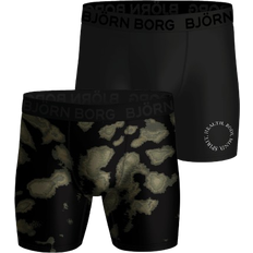 Fitness & Gym Men's Underwear Björn Borg Sports Boxer 2-pack - Black/Print