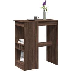 Brown Bar Tables Mit Regal Braun Eiche 90 x 47.5 x 103.5 cm Holzwerkstoff Bartisch