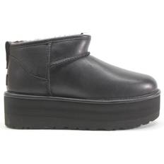 Best Boots UGG Classic Ultra Mini Platform - Black Leather