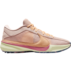 Brown - Women Basketball Shoes Nike Giannis Freak 5 - Fossil Stone/Alabaster/Desert Berry/Celestial Gold