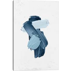 Metro Lane Brush II by Danilo De Alexandria White/Blue Wall Decor 66x101.6cm