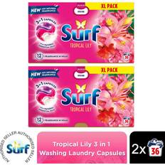 Cleaning Equipment & Cleaning Agents Surf 3 in 1 Laundry Washing Detergent Capsules 2 or 4 pk