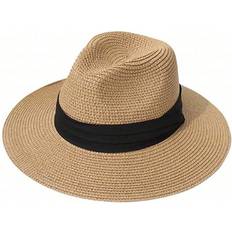 Shein 1pc Unisex Fashionable Panama Straw Hat For Outdoor And Daily Use