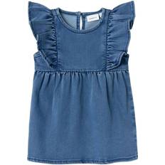 Name It Lotus Dress - Medium Blue Denim (13230836)