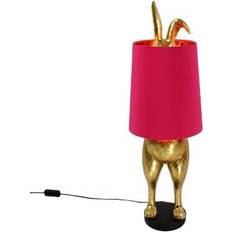 WERNS Hiding Bunny Gold/Magenta Table Lamp 74cm