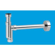 Plastic Valves Mcalpine TA32UK-CB Chrome Plated Basin Kit with Plastic Tubular Trap