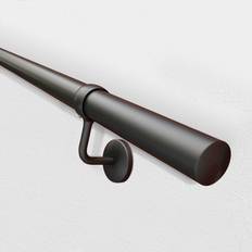 Stair Parts Handrail kit black stair rail interior use 3600mm matt black