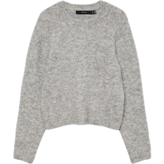 Vero Moda Novah Pullover - Grey/Medium Grey Melange