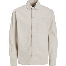 Jack & Jones Collective Zac Relaxed Fit Overshirt - Grey/Moonbeam