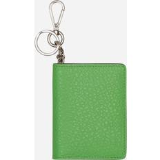 Acne Studios Logo Leather Card Case - Green