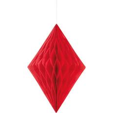 Red Table Decorations Unique party diamond shaped hanging paper decorations sg9003