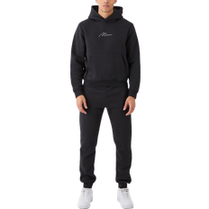 Black - Men Jumpsuits & Overalls boohooMAN Man Signature Boxy Hooded Tracksuit - Black