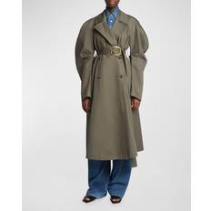 Gold Coats Loewe Cotton trench coat