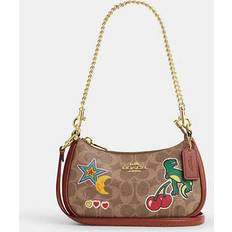 Coach Outlet Teri Mini Crossbody Bag In Signature Canvas With Sticker Print