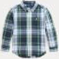 Boys - L Shirts Polo Ralph Lauren Kids' Check Cotton Oxford Shirt, White/Green