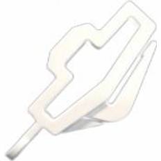 Universal Curtain Hooks Pack of 2 - White