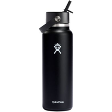 Hydro Flask 40-Oz Wide-Mouth Flex Straw Stainless Steel Bottle