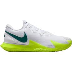 Nike Racket Sport Shoes Nike Court Zoom Vapor Cage 4 Rafa M - White/Volt/Geode Teal