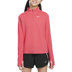 Nike Girls Base Layer Nike Big Kid's Dri-FIT Long Sleeve 1/2 Zip Top - Aster Pink/White (FD2853-629)