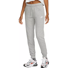 Nike Women's Sportswear Club Fleece Mid Rise Joggers - Dark Grey Heather/White