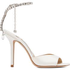 Best Heeled Sandals Jimmy Choo Saeda 100 Satin - Ivory