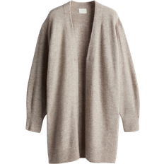 Women - Wool Tops H&M Long Cardigan - Taupe Melange