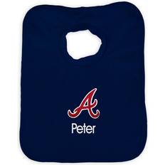 Chad & Jake Infant Navy Atlanta Braves Personalized Bib