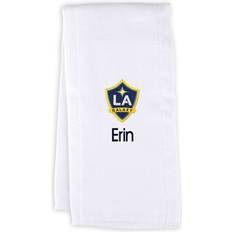 Chad & Jake Infant White LA Galaxy Personalized Burp Cloth