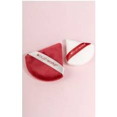 Duo Brushworks Limited Edition Triangular Powder Puff Red