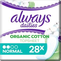 Best Pantiliners Always Dailies Organic Cotton Protection Normal 28-pack