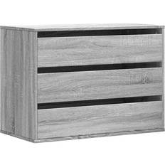 vidaXL Corner Gray Sonoma Oak Chest of Drawer 80x58cm