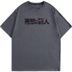 Shein Romwe X Attack on Titan Men Figure Graphic Tee School