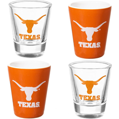 Evergreen Enterprises Texas Longhorns Four-Pack 2.36 in L x 1.96 in W x 1.41 in H - Multicolor Shot Glass 4pcs