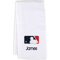 Chad & Jake Infant White MLB Personalized Burp Cloth