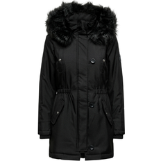 Only Women's Iris Winter Parka Jacket - Black