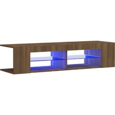 Glasses TV Benches vidaXL 815695 Brown Oak TV Bench 135x30cm