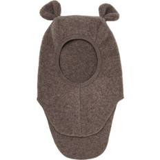 Huttelihut Balaclava Ears Wool Fleece, Brown Melange 2-4Y/52