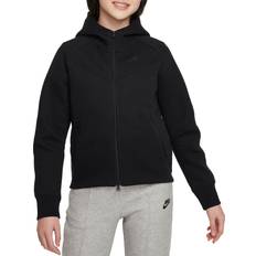 Nike Big Kid's Sportswear Tech Fleece Full Zip Hoodie - Black (FD2979-010)